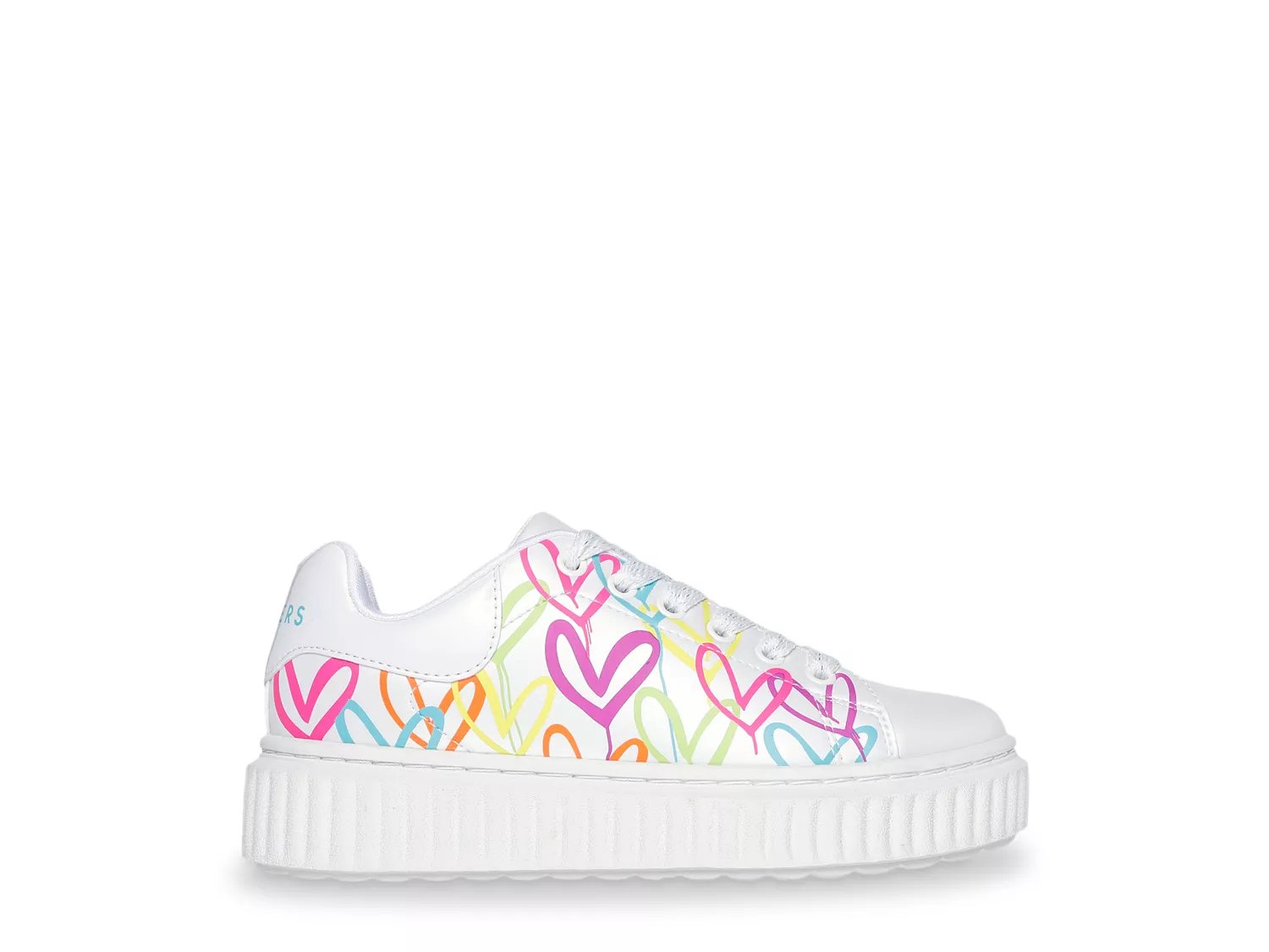 x James Goldcrown Hi Ridge Graffiti Hearts Platform Sneaker - Kids'