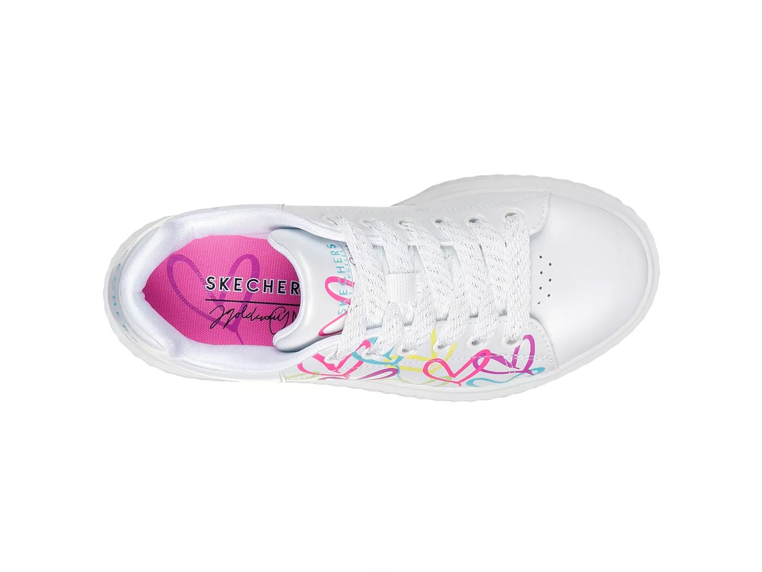 x James Goldcrown Hi Ridge Graffiti Hearts Platform Sneaker - Kids'