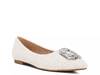 White cheap flat shoes