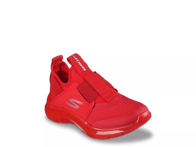 Red skechers slip ons cheap