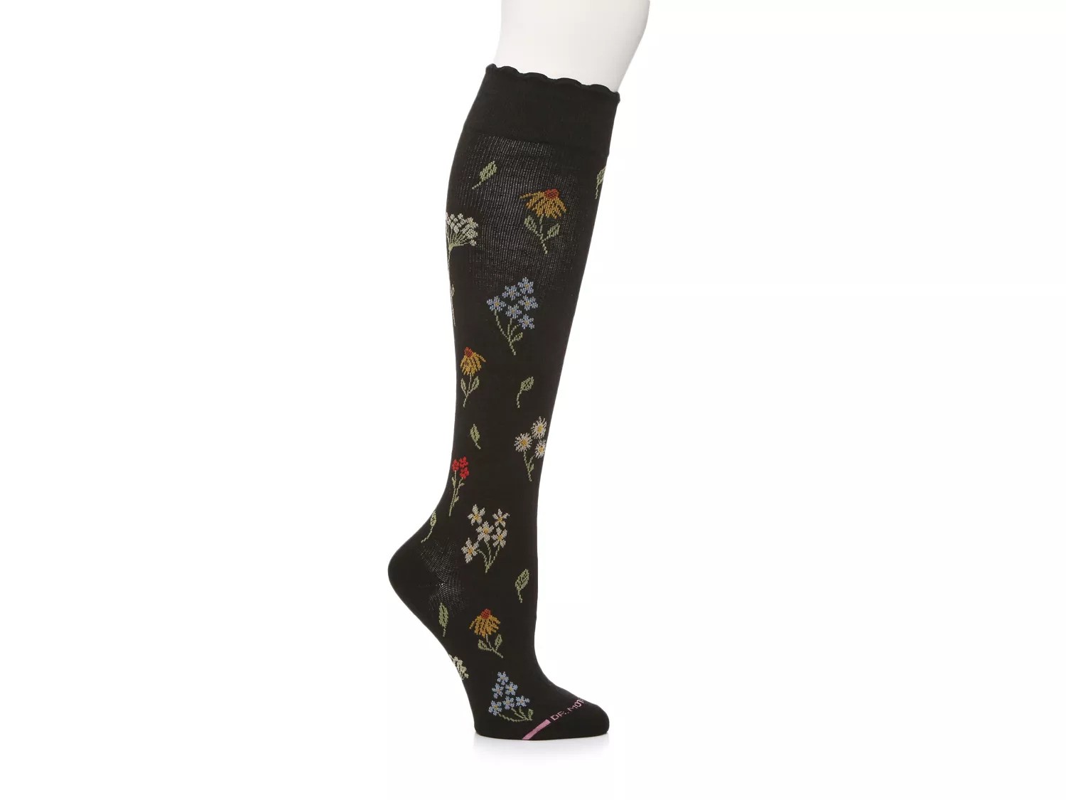 Dr Motion Wildflower Everyday Women’s Compression Knee Socks Free Shipping Dsw