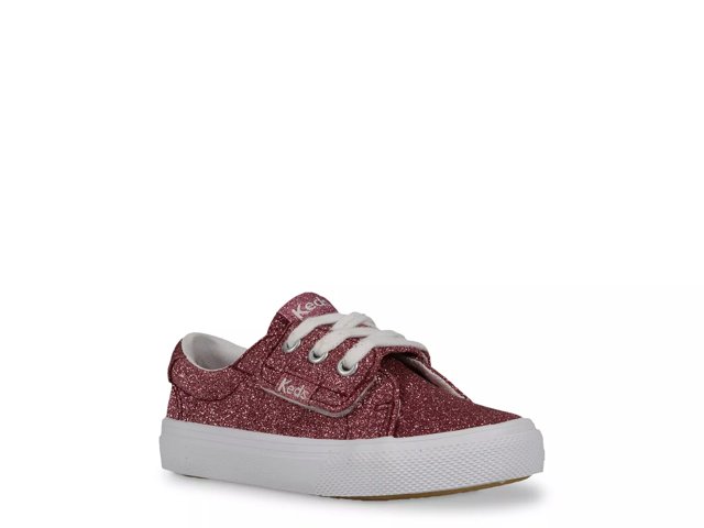 Keds Jumpkick II Sneaker Kids Girl s Pink Glitter Size 10 Toddler Sneakers