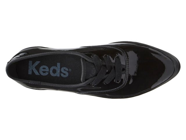 Black platform keds top