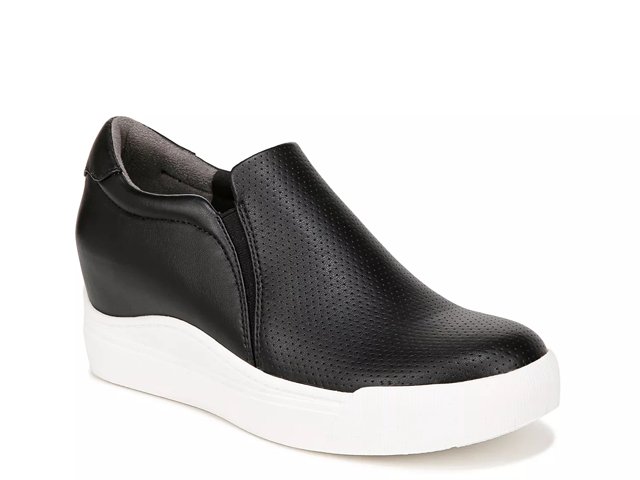 Womens wedge slip on sneakers top