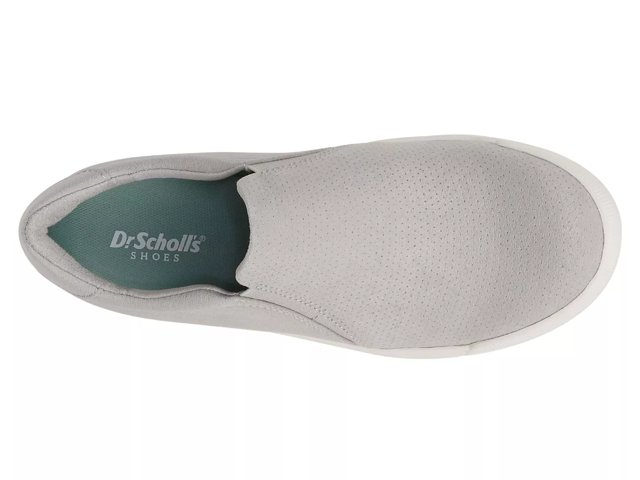 Dr scholls hot sale grey slip ons