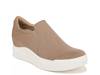 Time Off Wedge Sneaker Taupe Recycled Textile view