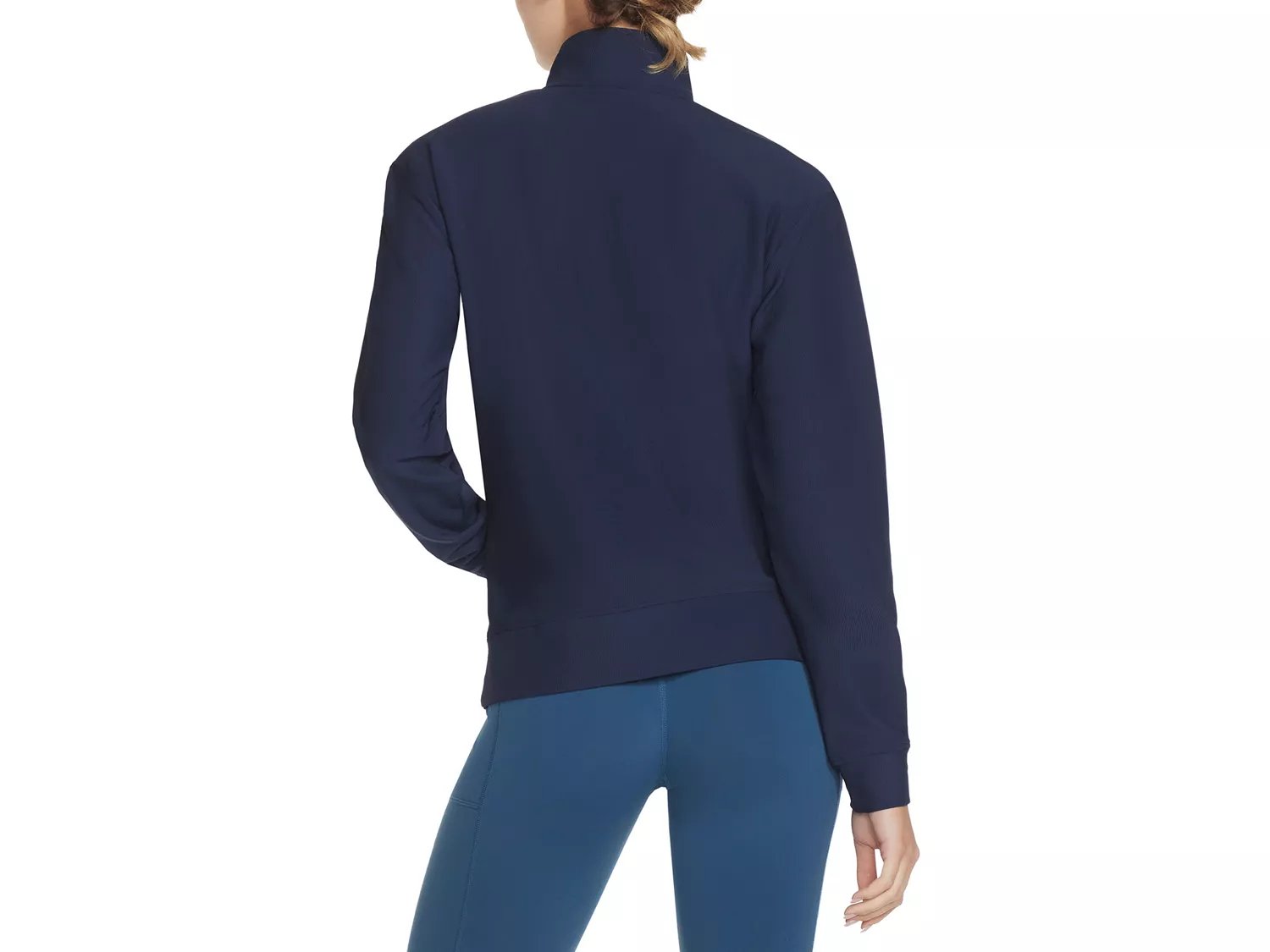 GO LUXE Rib Women's Quarter Zip Sweatshirt