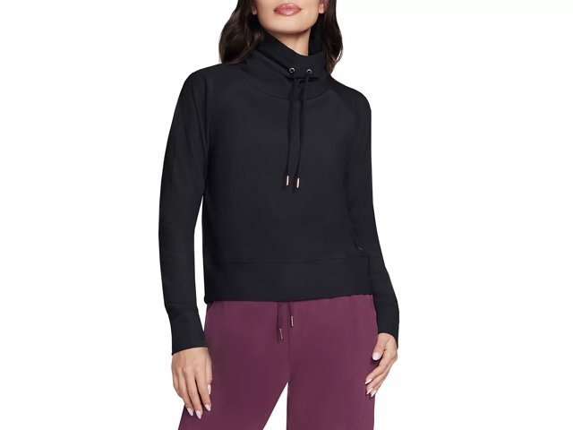 Skechers GO LUXE RIB Women s Sweatshirt Free Shipping DSW
