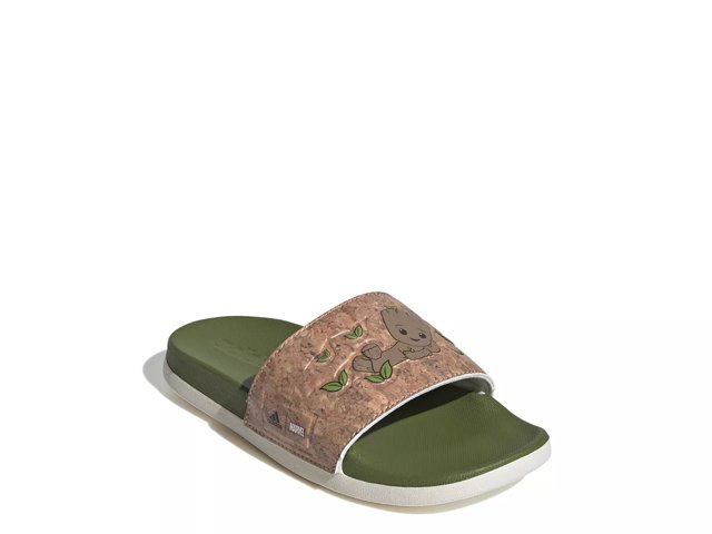 adidas Adilette Comfort x Marvel Slide Sandal Kids Free Shipping DSW
