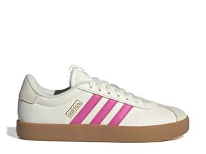 Featuring a women's adidas court sneaker.