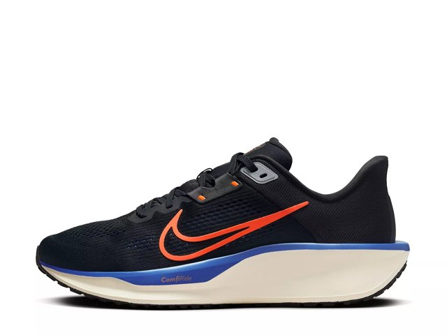 Nike Quest 6 Men s Road Running Shoes Size 11.5 Black Crimson Blue