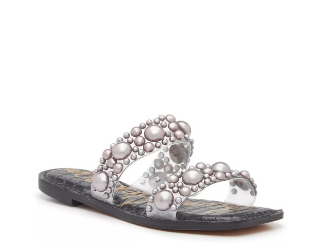 Sam edelman silver flip flops discount