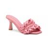 Kady Sandal Carmine Rose Pink Satin view