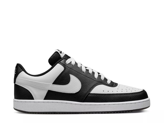 Black and white shoes next store