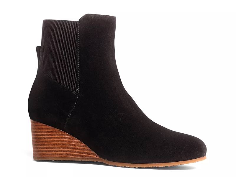 Dsw black wedge outlet booties