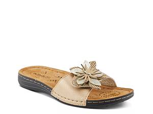 Dsw gold sales sandals flat