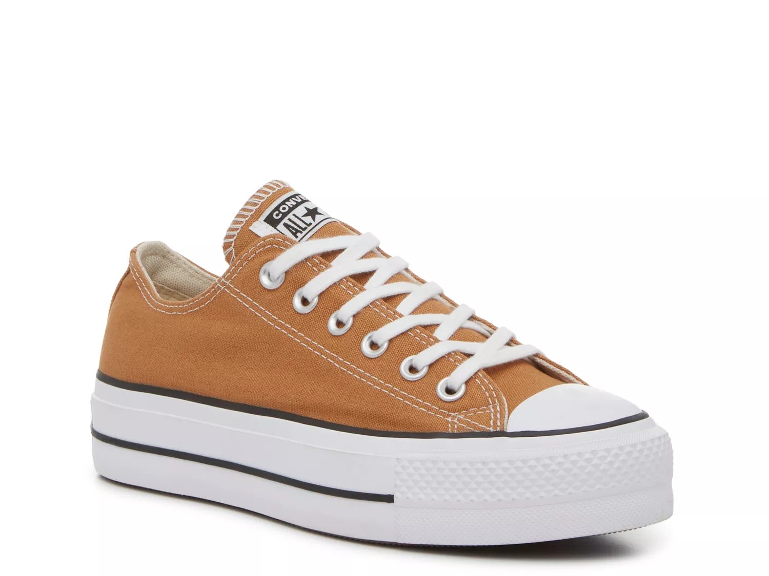 Converse Chuck Taylor All Star Lift Platform Canvas for Women in Orange Size 8