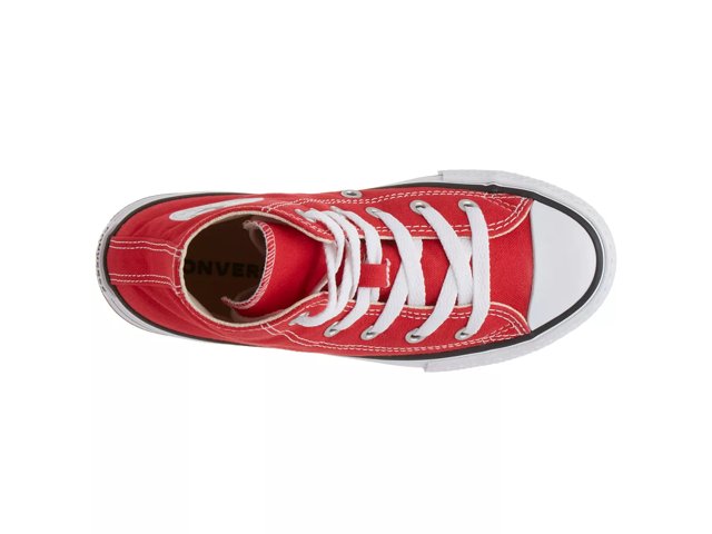 Red high top converse kids deals