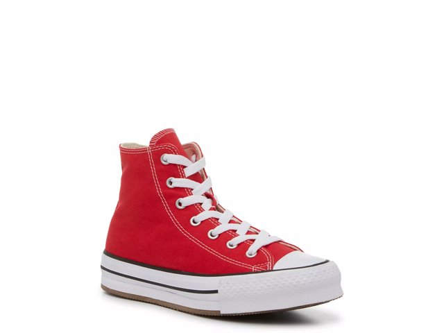 Converse Chuck Taylor All Star EVA Big Kids Platform Sneakers Girl s Size 7 Red