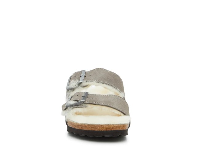 Birkenstock Arizona Shearling Slide Sandal - Women's - Free Shipping | DSW