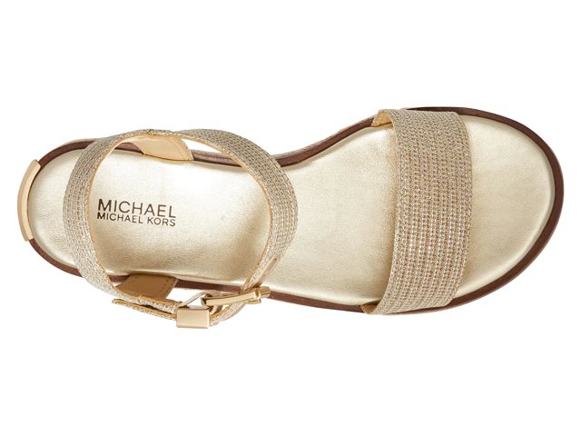 ☆MICHAEL KORS☆ RICHIE メタリック エスパドリーユ サンダル 公式アウトレット】RICHIE メタリック プラットフォーム