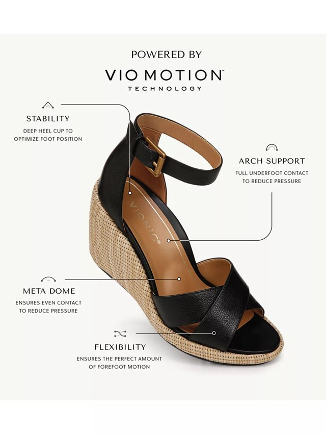 Vionic wedge sandal best sale