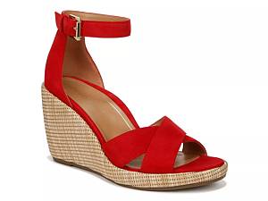 Dsw red 2025 wedge sandals