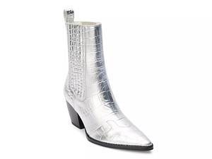 Silver cheap booties dsw