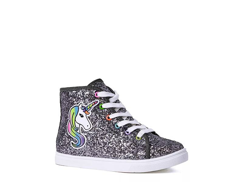 FABKIDS Unicorn Glitter High Top Sneaker Kids Free Shipping DSW