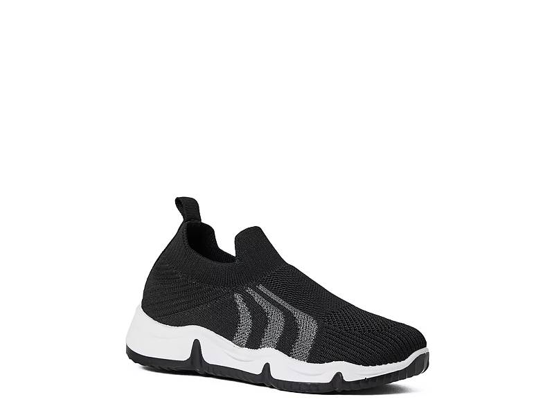 Kids' Fern Slip-On Performance Sneakers - All In Motion™ Black/Navy 13