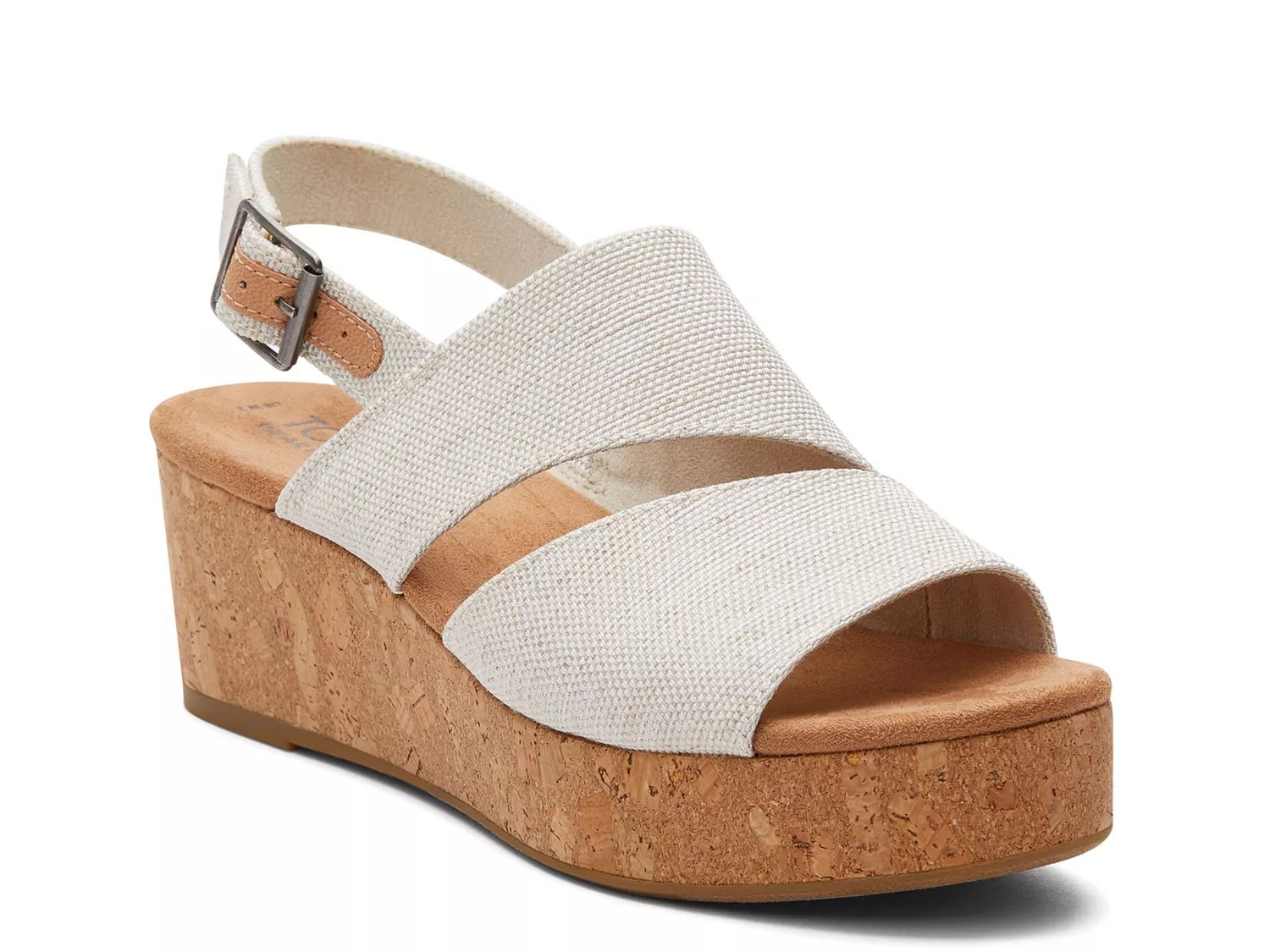 Toms canvas outlet wedges