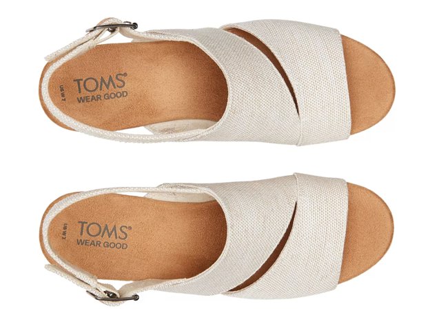 TOMS Claudine Wedge Sandal Women s Free Shipping DSW