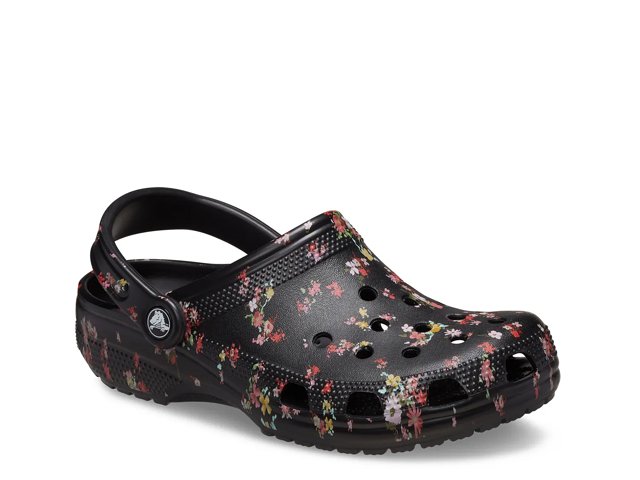 Floral print crocs sales