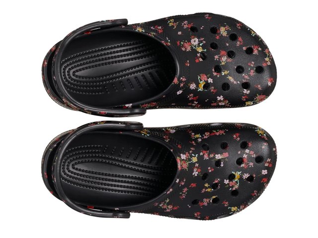 Floral print crocs sales