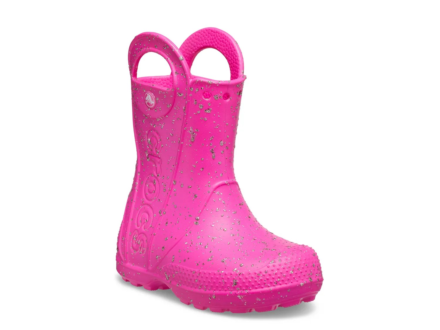 Сапоги для девочек Crocs Handle It Glitter Rainbow Boot