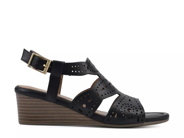 White mountain navy sandals outlet