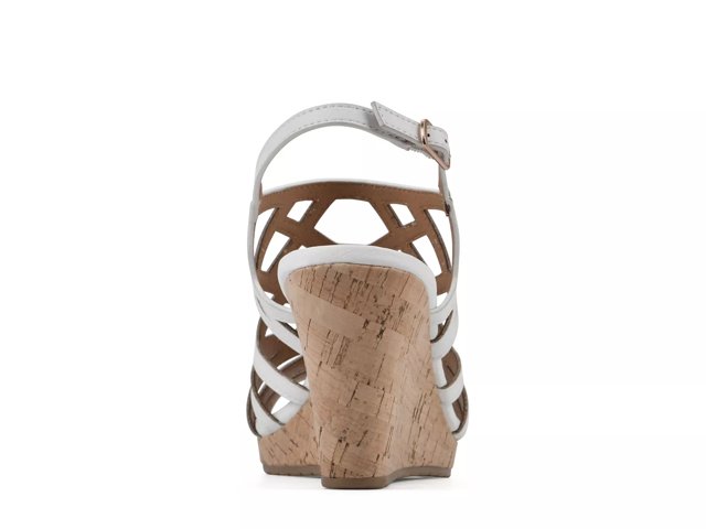 White mountain chantilly wedge sandal sales