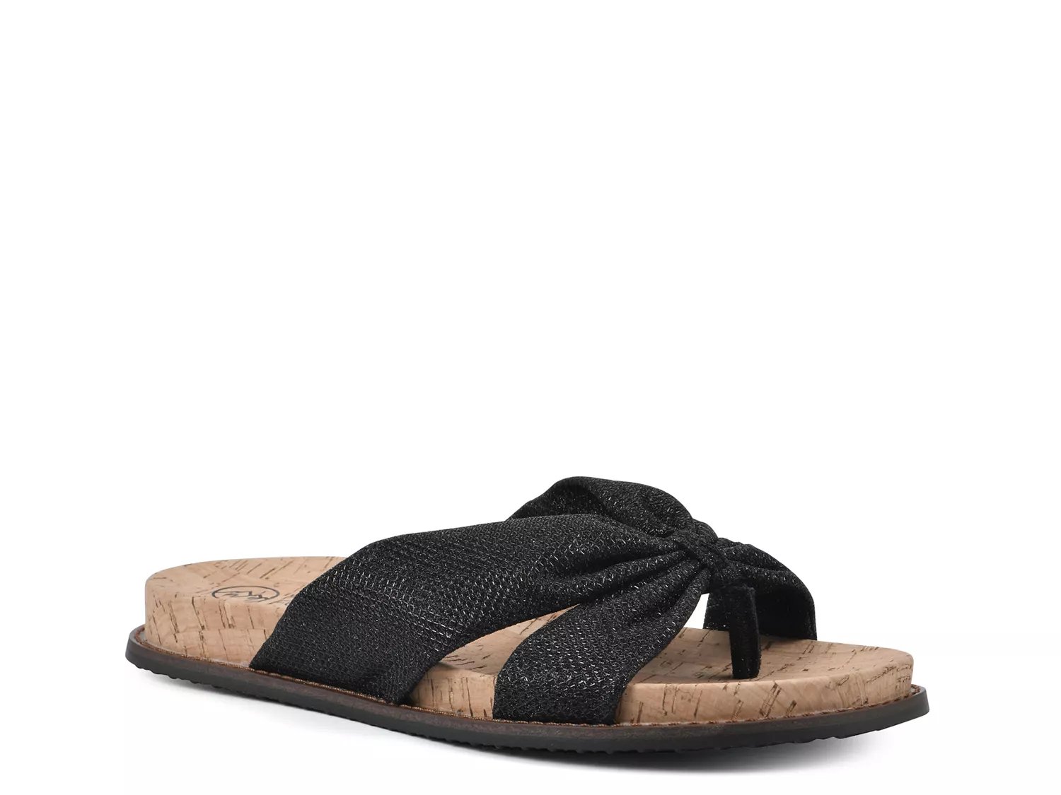 White Mountain Malanga Sandal | Women's | Black Glitter | Size 11 | Sandals | Footbed