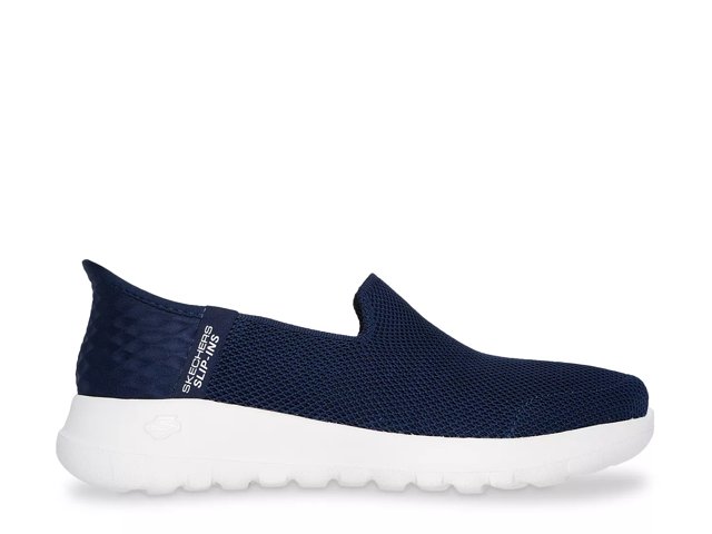 Navy blue skechers go walk top