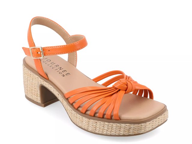 Journee Collection Hally Platform Sandal Free Shipping DSW