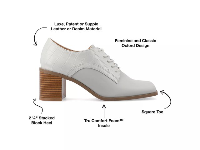 Journee Collection Women s Sylvan Block Heel Oxford Pumps