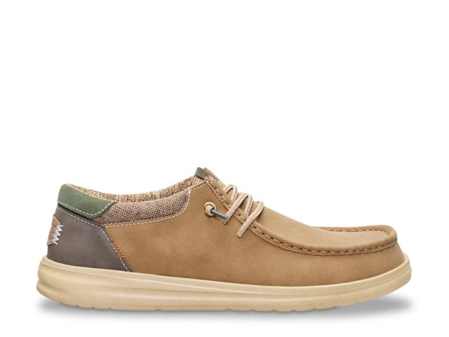 hellolupo【 24aw brown D 】 Wendy Stretch Taupe Canvas Slip On Shoes | HEYDUDE – HEYDUDE