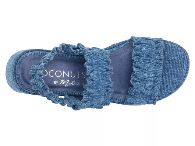 【PORTERNA】Marie denim sandals Alex Marie Fritz Denim Knotted Ankle Wrap Sandals | Dillard's