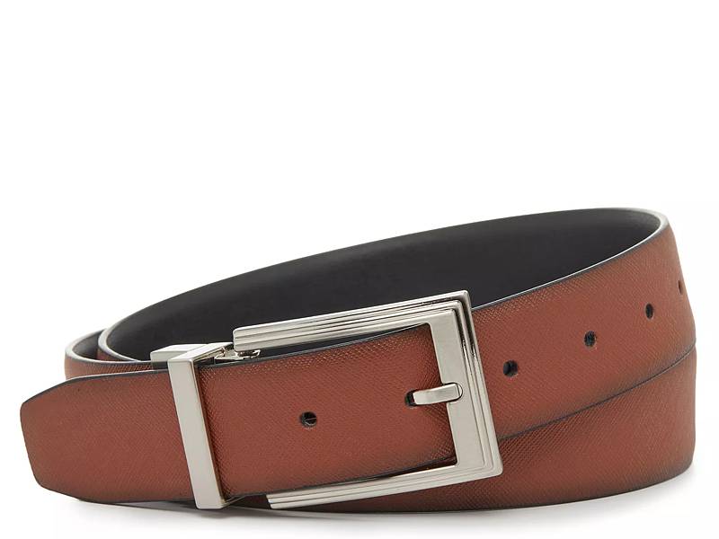 Timberland Men's Classic Leather Belt Reversible From Brown To