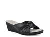 Candie Wedge Sandal Smooth Black view