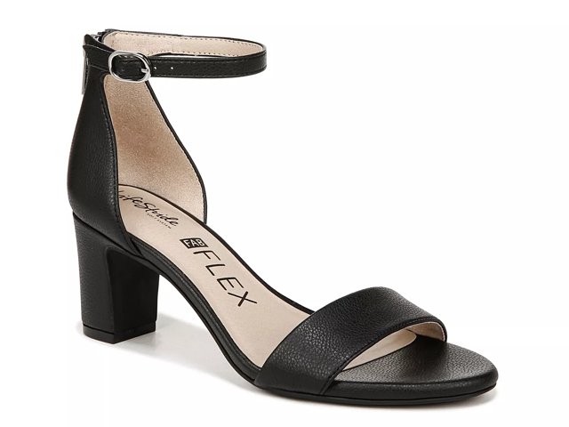 Dsw black shop strappy sandals