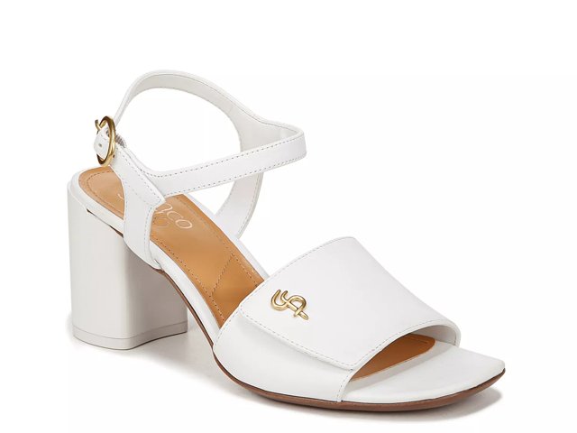 Franco sarto white sandals outlet