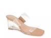 Lorie Wedge Sandal Clear/Tan view