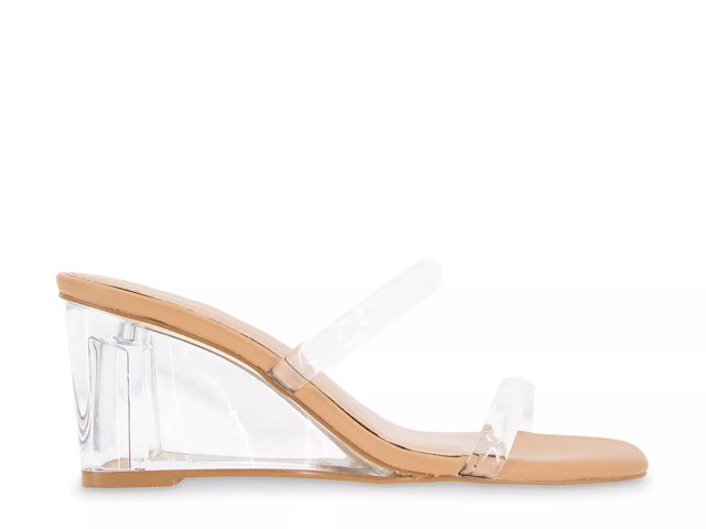 Dsw clear wedge sandals online