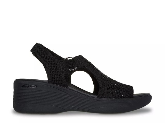 Skechers Pier Lite Circle Back Wedge Sandal Free Shipping DSW